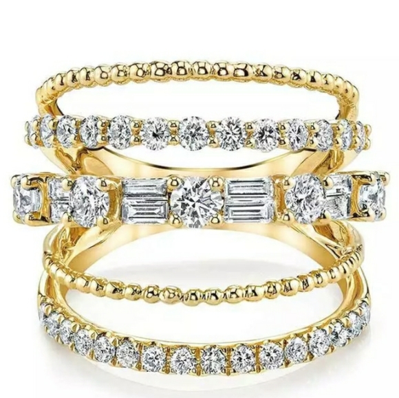 Yellow Gold Plated Ring - Picture 4 of 4